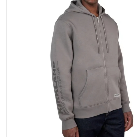 New! Gray Hoodie Sweatshirt Kirkland Signature Men/Women Size L/XL Or XL/XXL NWT - Picture 5 of 16